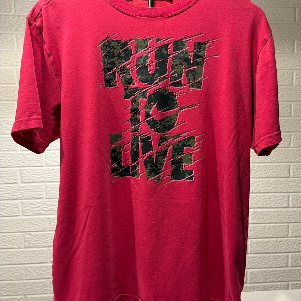 Nike Pink Dri-Fit Short Sleeve Tee with‎ Bold Graphic